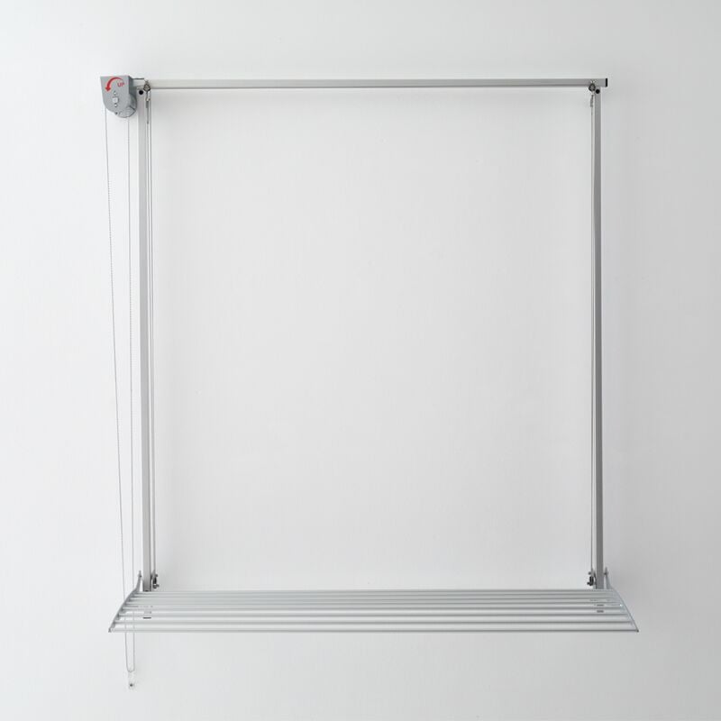 Etendoir à suspendre en acier blanc, azure, h.87 x p.34 cm