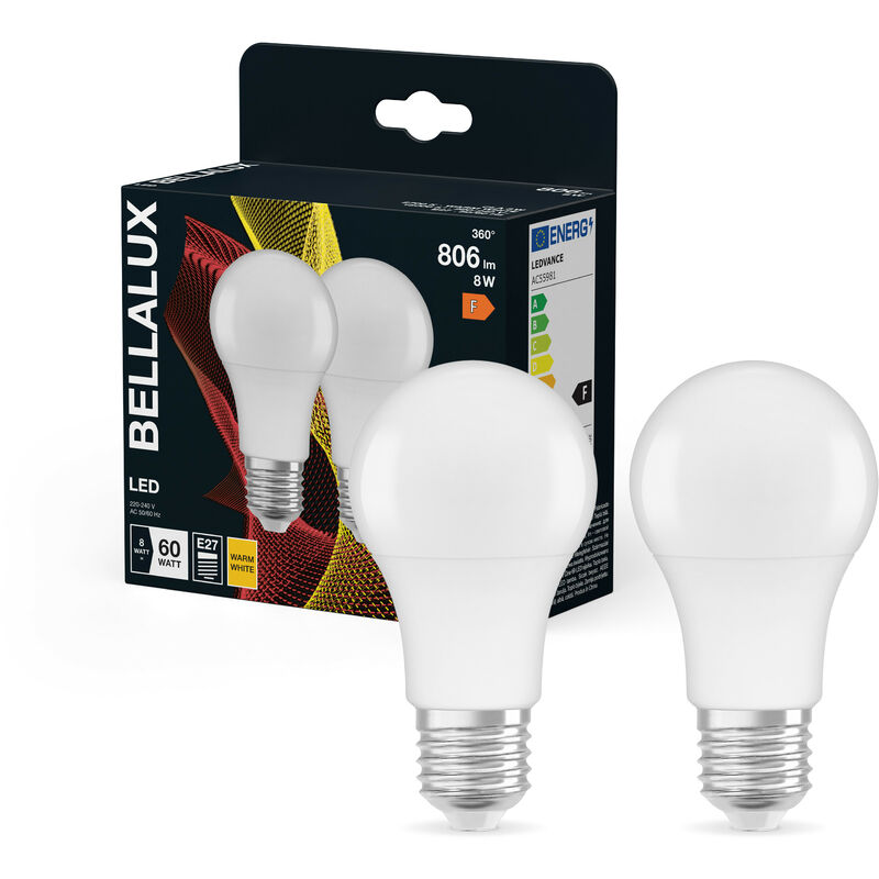 Ampoule à filament LED A60, culot E27, consommation de 11,8W pour une  équivalence de 100W, intensité lumineuse de 1521 lumens, l