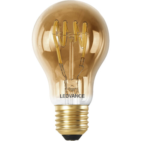 LEDVANCE Ampoule LED SMART+ WIFI, teinte dorée, 6W, 470lm, forme classique culot E27, lumière blanche réglable (2200-5000K) dimmable, application ou commande vocale, durée de vie de 15 000 heures (1/6)