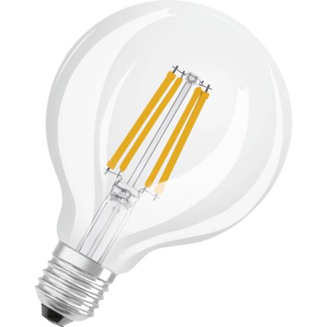 OSRAM LED Classic à filament en forme de bouclassique, filament en verre transparent, 3,8 W,E27, EEK A, 806 lm pour éclairage général. (1/5)
