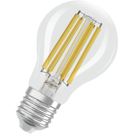OSRAM Energy Class en forme d'ampouclassique, 7,2 W / 1521 lm, EEK A, lumière blanc froid (4000 K), CRI 80, en verre transparent sans plomb, culot E27, IP20, diamètre 60 mm. (1/4)