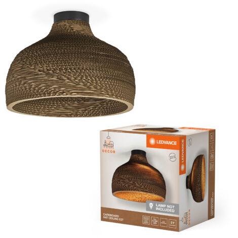 LEDVANCE vloerlamp Balhoogte 116 cm, bruin, golfkarton, E27