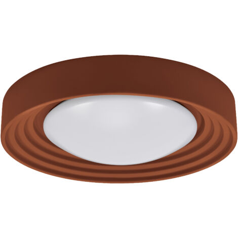 LEDVANCE ORBIS Concrete, brown concrete ceiling light with LED, 24.5 W, 1,800 lm, 3,000 K friendly warm white, dimmable in 3 steps by clicking, 500 mm diameter, IP20 protection, suitable for bathrooms (1/5)