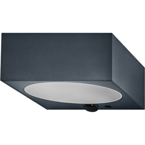 OSRAM Applique murale LED solaire Endura Style, 10,7 W, blanc chaud 3 000 K, 880 lm, capteur PIR, IP65, 18 jours (1/4)