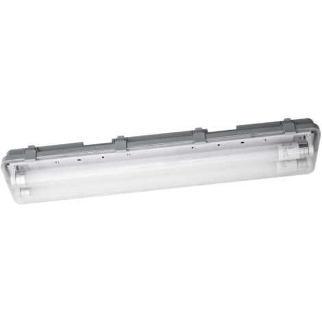 OSRAM Réglette LED étanche Submarine, 2x7W, blanc neutre 4000K, 1300lm, IP65, résistante à la poussière et aux projections d'eau, pour caves et garages