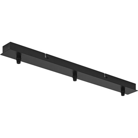 OSRAM Suspension Vintage 1906® 3X Canopy LINEAR, noire, max. 3x15W LED, linéaire, simple canopée pour montage au plafond, connexion de 3 suspensions, design vintage minimaliste, IP20