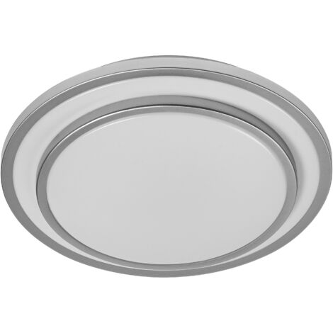 OSRAM Plafonnier LED ORBIS BERLIN 300mm, argent, 16W, 2000lm, blanc chaud, distribution lumineuse très homogène, longue durée de vie, module LED non remplaçable, rond, IP20, 3000K. (1/4)