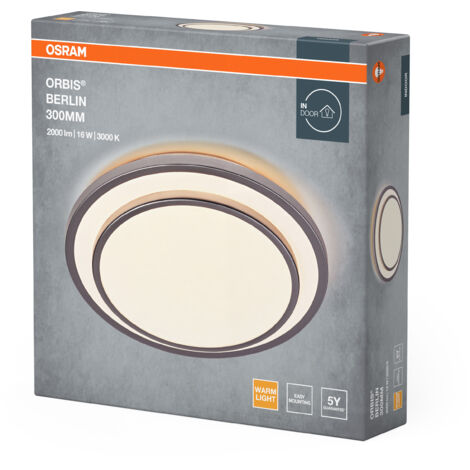 Plafonnier LED Ledvance Spot Jupiter – 4 Lumières, Blanc Chaud (3000K), Argenté – Neuf Sous Blister