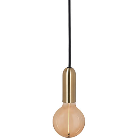 OSRAM Suspension Vintage 1906® ROUND E27, dorée, max. 25 W (LED 15 W), culot E27, rosace ronde, suspension d'intérieur, à combiner avec des lampes 1906 Vintage, à combiner avec des lampes intelligente