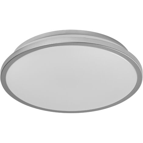 OSRAM Plafonnier LED ORBIS DUBLIN 300mm, argent, 16W, 2000lm, blanc chaud, répartition lumineuse très homogène, longue durée de vie, module LED non remplaçable, rond, IP20, 3000K. (1/4)