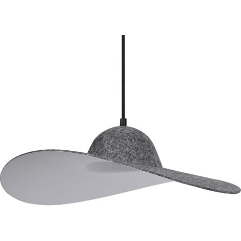 OSRAM Decor Suspension décorative avec abat-jour en feutre, 500 mm, culot E27, feutre/métal, IP20, gris foncé (1/5)