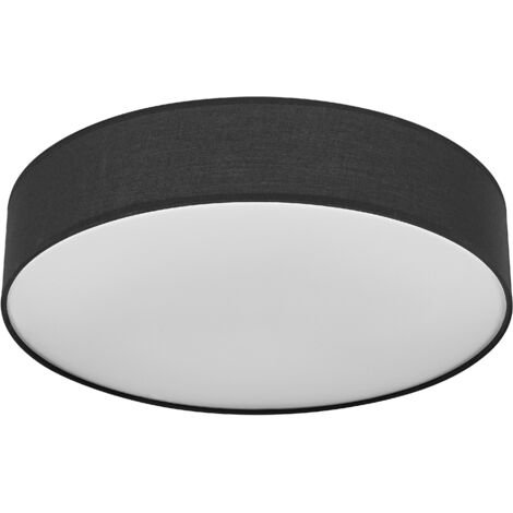 OSRAM Plafonnier ORBIS PARIS 400mm, noir, culot 2xE27, peut être équipé d'une ampoule connectée, de haute qualité, design moderne, avec abat-jour en tissu, adapté à un usage intérieur, rond, IP20 (1/4)