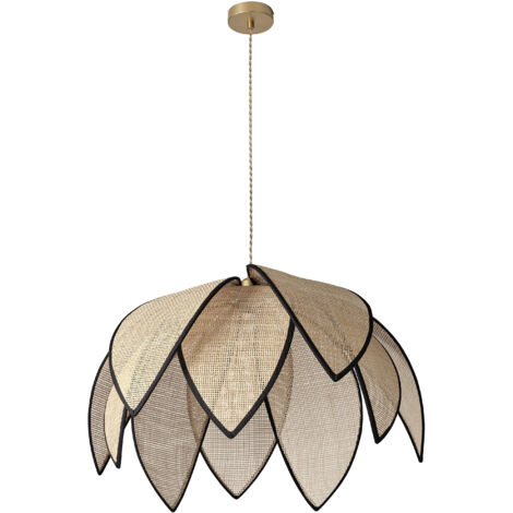 Decor Rattan Lotus Pendant 670 E27 Brown (1/5)