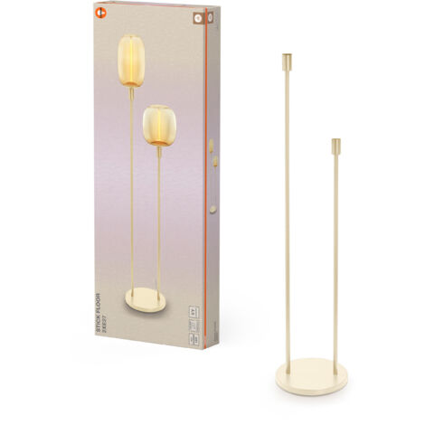 OSRAM Decor Stick Floor Lampadaire E27 Beige Acier Luminaire Salon ...