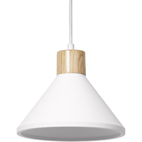 OSRAM Suspension en plâtre DECOR Plaster Wood pour un éclairage d’intérieur moderne, 220 mm, gris foncé, boîtier en métal et plâtre, choix flexible du corps lumineux grâce au culot E27 (1/5)
