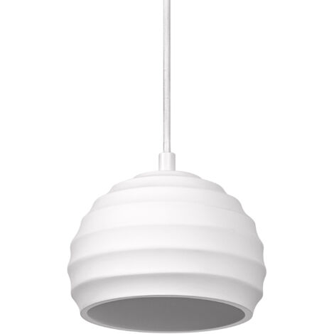 OSRAM Suspension en plâtre DECOR Plaster Cup pour un éclairage d’intérieur moderne, 160 mm, gris foncé, boîtier en métal et plâtre, choix flexible du corps lumineux grâce au culot E27 (1/5)