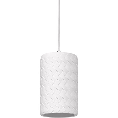 OSRAM Suspension en plâtre DECOR Plaster Tube pour un éclairage d’intérieur moderne, 140 mm, gris foncé, boîtier en métal et plâtre, choix flexible du corps lumineux grâce au culot E27 (1/5)