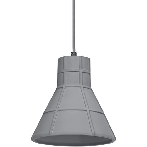 OSRAM Suspension en béton DECOR Concrete pour un éclairage d’intérieur moderne, 200 mm, gris foncé, boîtier en métal et béton, choix flexible du corps lumineux grâce au culot E27 (1/5)