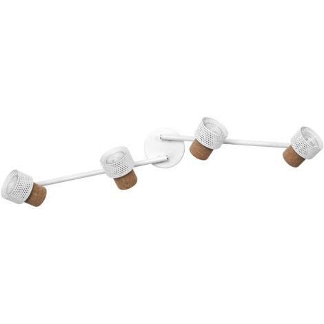 OSRAM DECOR SPOT CORK, 4 x 3,4W, 920lm, blanc, spot, têtes réglables, utilisation polyvalente, spot d’intérieur, ampoules LED remplaçables, dimmable, ton blanc chaud, GU10 (1/4)