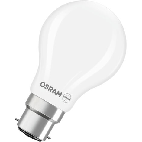 OSRAM Lampe LED forme étoile filament A60, 2700 K blanc chaud, 5,9 W, B22d, dépolie, 806 lm, 15 000 h, pour plafonniers et lampadaires, non éblouissante (1/4)