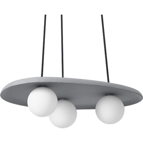 OSRAM Decor Nest Suspension décorative en béton, 3 têtes, avec culot enfichable G9, IP20, gris (1/5)