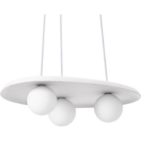 OSRAM Decor Plaster Nest Suspension décorative en plâtre, 3 têtes, avec culot enfichable G9, IP20, blanc (1/5)