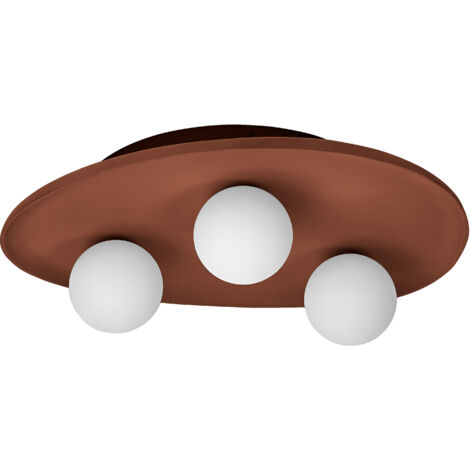OSRAM Decor Clay Nest Plafonnier, 3 x G9, non gradable, IP20, argile, marron (1/5)