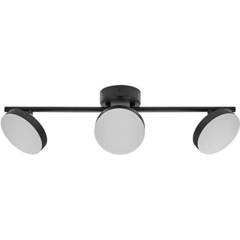 OSRAM Decor Spot Moon light noir, 3 têtes d'éclairage réglables, 16 W, 840 lm, 3000 K, boîtier en métal, design fonctionnel et minimaliste, installation facile, LED non remplaçable (1/4)