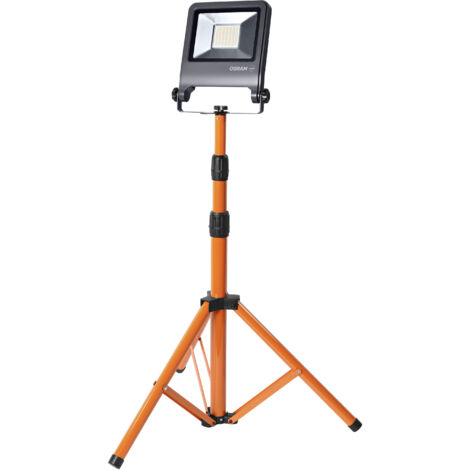 OSRAM Lampe de travail LED Trépied 1x50W 840, 4000K blanc froid, 4500 lm, IP65, réglable en hauteur 1,8m, 360° (1/4)