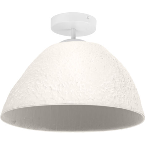 OSRAM Plafonnier Decor Camel Bell blanc en métal et papier mâché, E27, 375 mm de diamètre, abat-jour en matériau recyclé, durable grâce à sa source lumineuse remplaçable, montage facile (1/5)