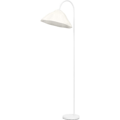 OSRAM Lampadaire Decor Lotus Leaf blanc en métal et papier mâché, E14, gradable, hauteur 1530 mm, abat-jour en matériau recyclé, durable grâce à sa source lumineuse remplaçable, montage simple (1/3)