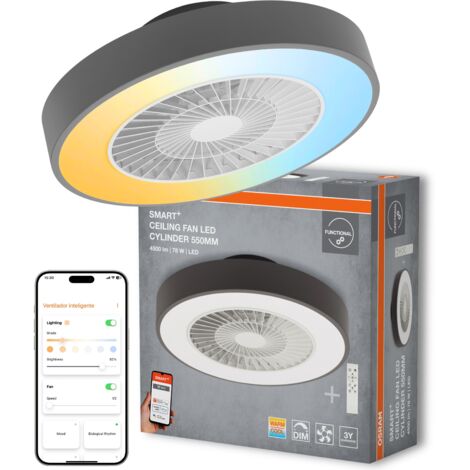 Plafonnier LED Rond OSRAM 19W - RGB + Blanc - Télécommande Incluse - Neuf