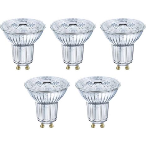 OSRAM - LED spot PAR16 36° 4,3W GU10 blanc chaud - Lot de 5