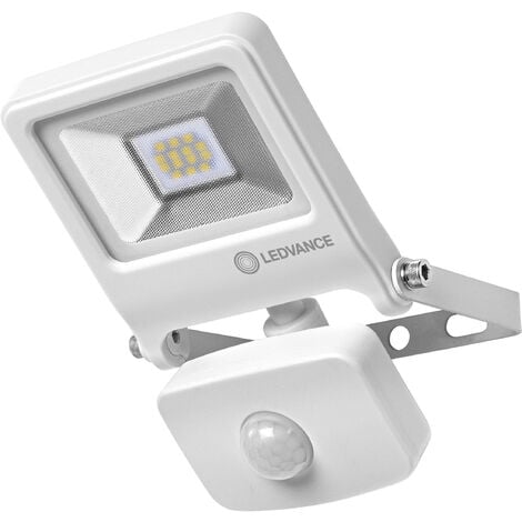 LEDVANCE ENDURA® FLOOD Sensor blanc chaud Projecteur LED pour mur, 10 W, 3000 K, Matériau: aluminium, IP44