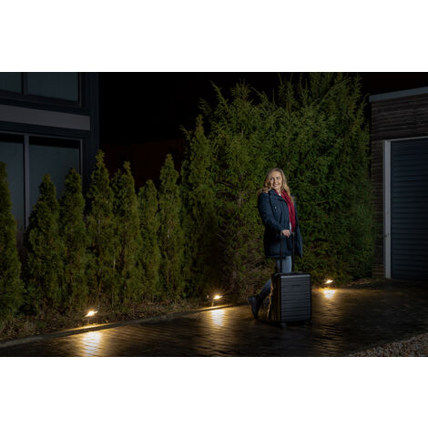 LEDVANCE Luminaires LED pour le jardin: pour le sol, ENDURA® GARDEN FLOOD / 20 W, 220…240 V, Angle de rayonnement: 120°, Warm White, 3000 K, Matériau: aluminium, IP65