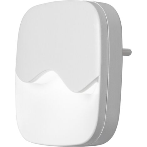 Veilleuse LED Avec Prise Intégrée Et Détecteur De Lumière - Automatique Jour/nuit (Blanc) - 5