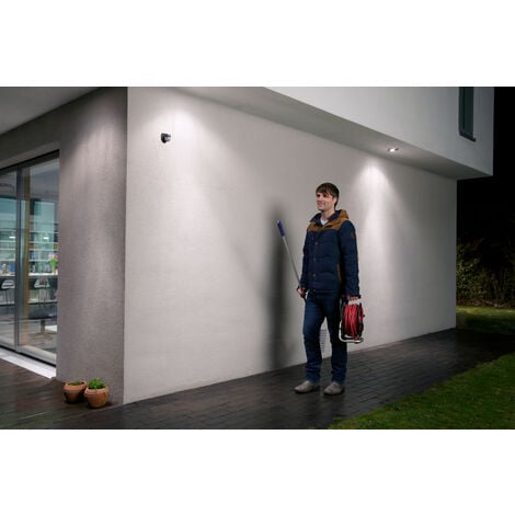 Capteur LEDVANCE pour montage mural, rayon de détection de 110 degrés, classe de protection IP44, blanc, mur de capteur