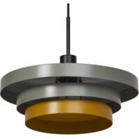 OSRAM Layers Suspension décorative avec culot E27, 400mm, IP20, métal, vert/jaune