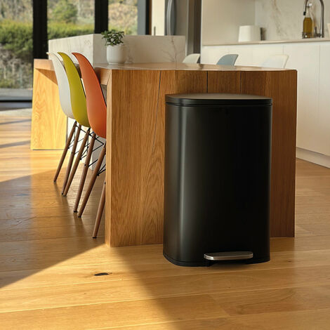 HOMCOM Mülleimer 2x20L Edelstahl - Ordentliche Mülltrennung