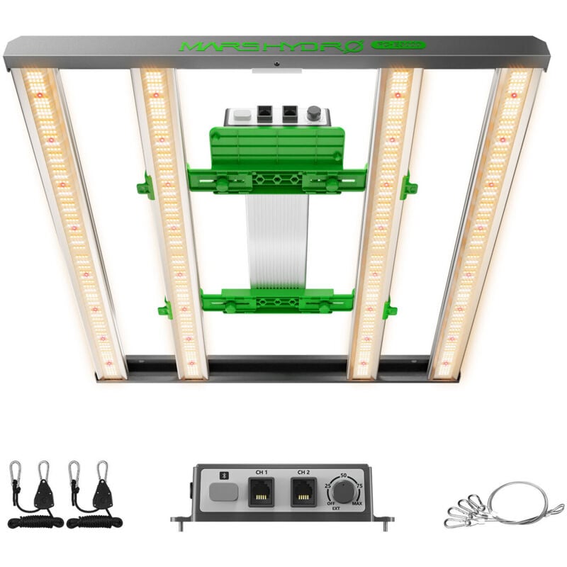 Mars Hydro Smart Dimmbare FC E 3000 300W LED Pflanzenlampe fur 100x100cm Pflanzenzelt