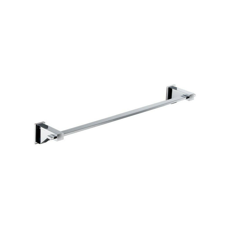 Toallero de baño 60cm para atornillar cromo Cristal Manillons Torrent