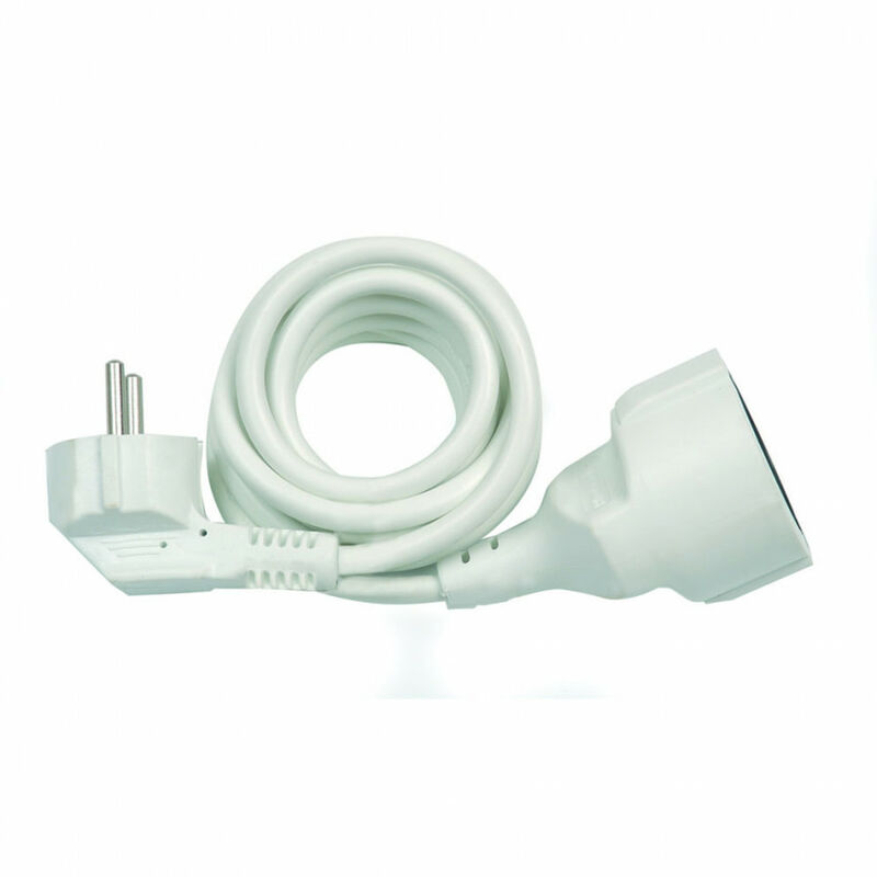 Simon Brico Prolongador 5m 3g15mm2 con toma tierra blanco bolsa solapa 5 metros 16a cable de