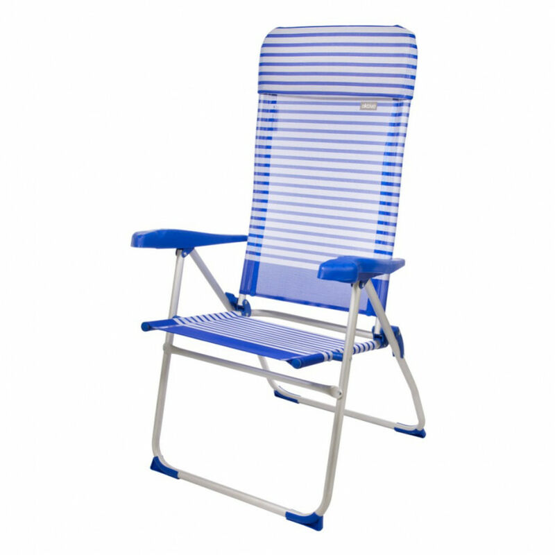 Silla De Playa aktive aluminio azul 67x64x118cm ccojin 7 64x61x118 cmtextilenosicil plegable 67x64x118 53982