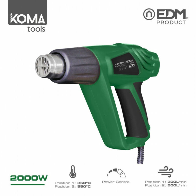 Decapador Electrico 2000W 26,5X20,6Cm Koma Tools