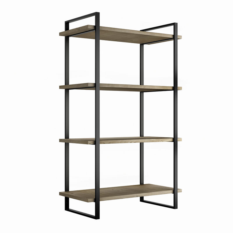 Sistema Di 5 Scaffali Metallo e MDF 25 Ripiani Regolabili 1 Scaffale  Angolare 4 Scaffali Per Magazzino Alta Portata 4375 kg Totali Scaffalatura  Officina Garage Cantina Capannone Design Modulare : : Fai da te