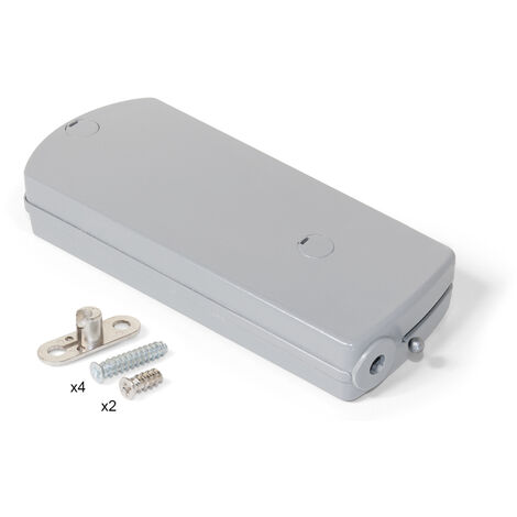 Emuca Meccanismo Microwinch per ante a libro, 6kg, Acciaio e Plastica, Grigio
