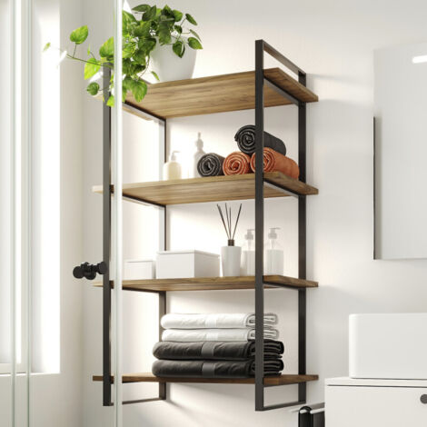 Emuca Set di strutture per scaffalatura Lader, altezza 1150mm, Acciaio, Verniciato nero