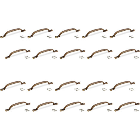 Maniglie per Mobile Interasse 96 mm Zama Bronzo 20 Pezzi Emuca