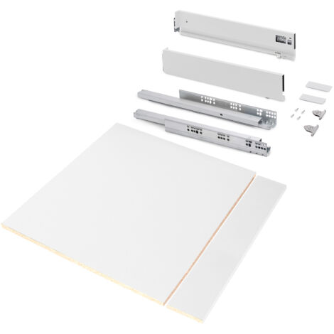 Kit Cassetto Vertexi H 93 mm con Pannelli Inclusi Larghezza 600 Verniciato Bianco Emuca