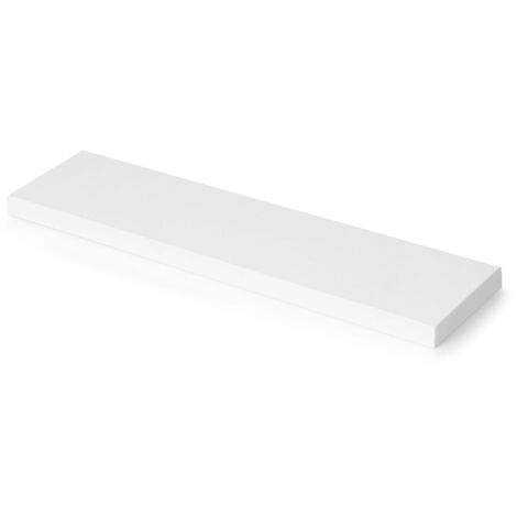 Emuca Ripiano per scaffali, 600x200mm, spessore 30mm, Legno, Verniciato bianco
